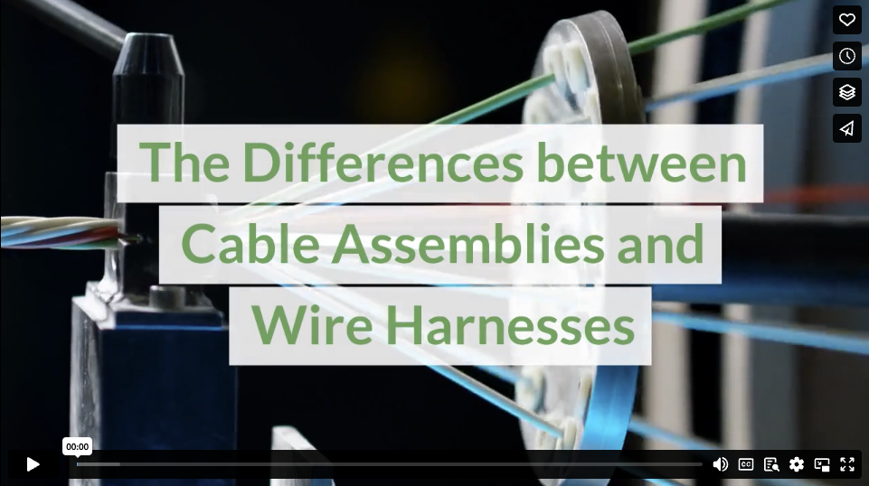The Differences between Cable Assemblies and Wire Harnesses